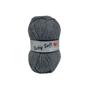 BABY SOFT - 100% Acrylique - Lammy Yarns - 002-gris foncé