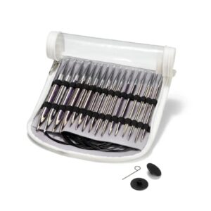 Set de 8 paires d'aiguilles à tricoter circulaires Stripes - Prym