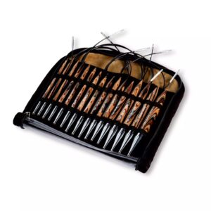 Set de 8 paires d'aiguilles à tricoter circulaires Natural - Prym