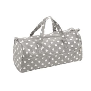 Sac à ouvrage - Gris à pois - Hobby Gift